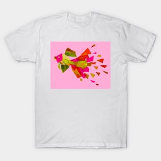 Splish-Splash ~ Hot Pink and Gold T-Shirt